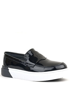 Rakerplus Siyah Rugan Çocuk Klasik Ayakkabı