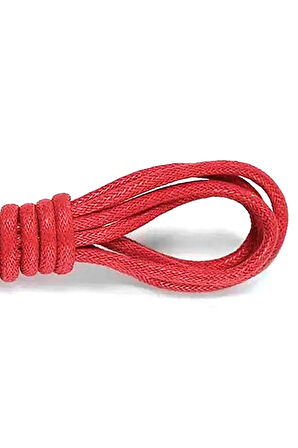 50 Cm Kırmızı Mumlu Klasik Ayakkabı Bağcığı