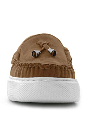 Rakerplus Taba Süet Ekstra Hafif Çocuk Makosen Ayakkabı