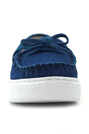 Rakerplus Saks Mavi Ekstra Hafif Çocuk Günlük Makosen Ayakkabı