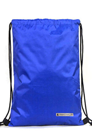 Rakerplus Saks Mavi 32x45 cm Su Geçirmez Büzgülü Krampon ve Spor Çantası