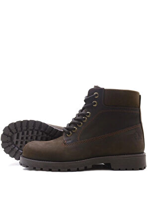 Rakerplus Kahverengi Fermuarlı Hakiki Deri Çocuk Bot