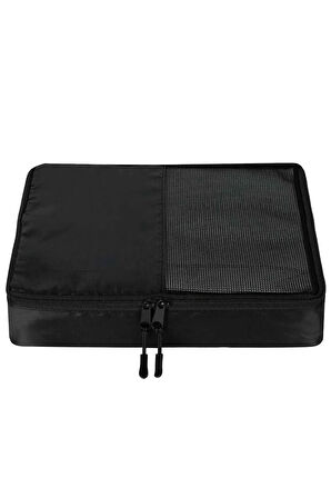Küçük Boy 30x26x6 Siyah Valiz İçi Organizer Çanta