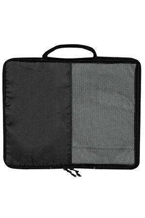 Orta Boy 35x29x6 Siyah Valiz İçi Organizer Çanta