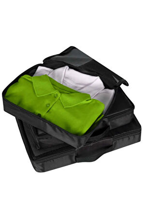 Büyük Boy 39x32x6 Siyah Valiz İçi Organizer Çanta