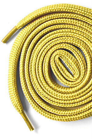 Sarı 1 cm Kalınlığında 1 Çift Yassı Spor Ayakkabı Bağcığı