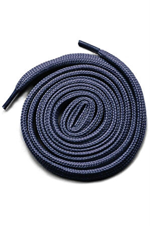 Mavi Gri 1 cm Kalınlığında 1 Çift Yassı Spor Ayakkabı Bağcığı