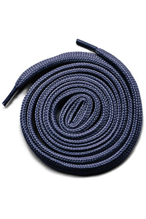 Mavi Gri 1 cm Kalınlığında 1 Çift Yassı Spor Ayakkabı Bağcığı