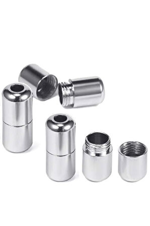 Ayarlanabilir 1 Çift Pembe Vidalı Kapsül Uçlu Yuvarlak Lastik Pratik Bağcık