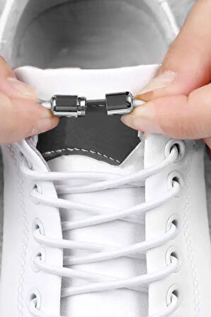 Ayarlanabilir 1 Çift Pembe Vidalı Kapsül Uçlu Yuvarlak Lastik Pratik Bağcık