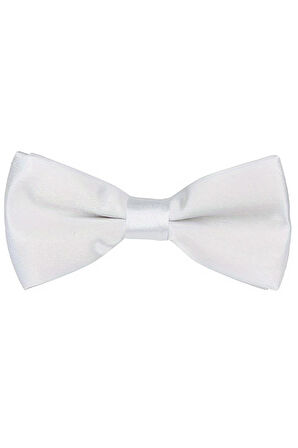 Beyaz Ayarlanabilir Saten Bebek ve Çocuk Papyonu