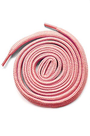 Pembe 1 cm Kalınlığında 1 Çift Yassı Spor Ayakkabı Bağcığı