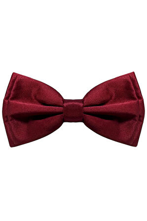 Bordo Ayarlanabilir Saten Çocuk ve Bebek Papyonu