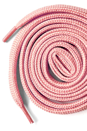 Pembe 7 mm Kalınlığında 1 Çift Yassı Spor Ayakkabı Bağcığı