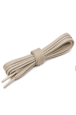 80 cm Vizon 5 MM Yassı Mumlu Ayakkabı Bağcığı