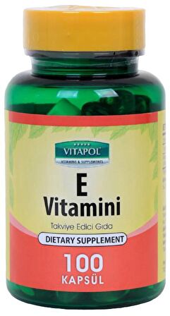 Vitapol Vitamin E Vitamini 400 Iu 268 Mg 100 Kapsül