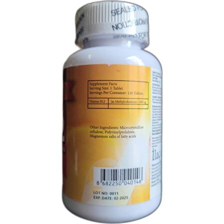 DMP Vitamin B12 1000 Mcg 120 Tablets