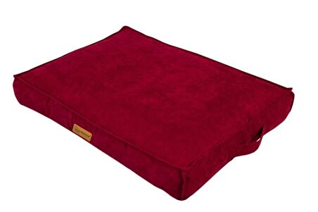 Dubex Plus Soft Serisi Kedi Köpek Yatağı Gül Kurusu Medium 76x56x13 cm