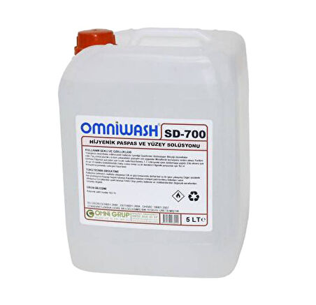 Omniwash SD-700 Hijyenik Paspas ve Yüzey Solüsyonu 5 Litre