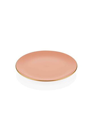 The Mia Basic Pasta Tabağı 6 Lı Set Somon Pembe - 19cm