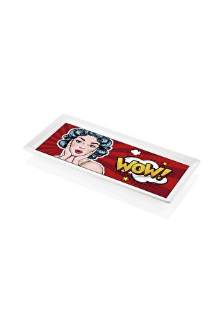The Mia Popart Wow Dikdörtgen Servis 35 x 16 cm