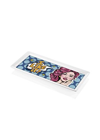 The Mia Popart Girls Dikdörtgen Servis 35 x 16 cm
