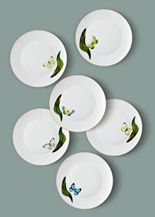 The Mia Folium Servis Tabağı 6 Kişilik