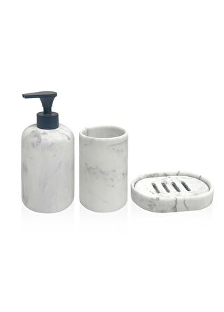 The Mia Marble Banyo Seti 3 Parça