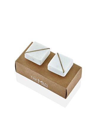 The Mia Mermer Çekmece ve Dolap Kulbu 2li Set