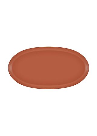 The Mia Cotta Limoges Oval Servis Terracota 43x22 cm