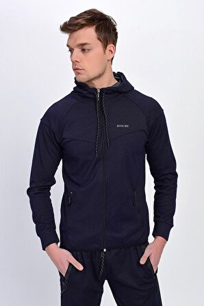 Dynamo Erkek Eşofman Üstü Kapüşonlu Fermuarlı Cepli Lacivert 152