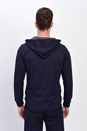 Dynamo Erkek Eşofman Üstü Kapüşonlu Fermuarlı Cepli Lacivert 152