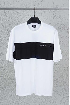 Dynamo Erkek Beyaz 0 Yaka Oversize T-shirt 967  