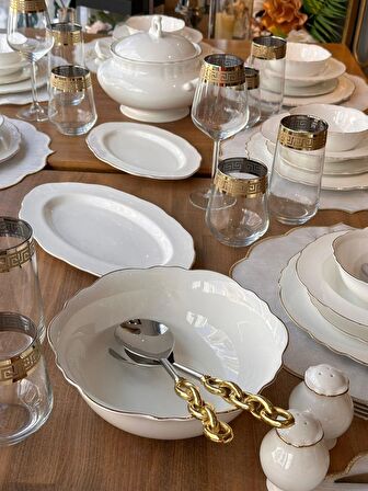 Rossev Elegance 195 Parça 12 Kişilik Yemek Takımı