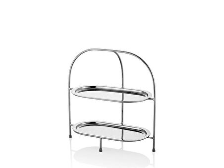 LAMEDOR MEYVE STANDI ELIPS 2 KATLI 37X19,5X39 CM