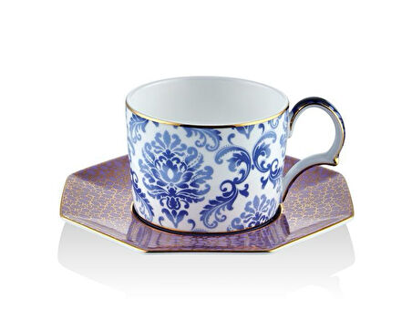 LAMEDORE TEA DELİGHT ÇAY FİNCANI PRUSSİAN BLUE BLOOMİNG BAROQUE 1 ADET