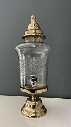 LAMEDORE SAMOVAR MUSLUKLU ŞERBETLİK GOLD 23X20,5X48,5 CM