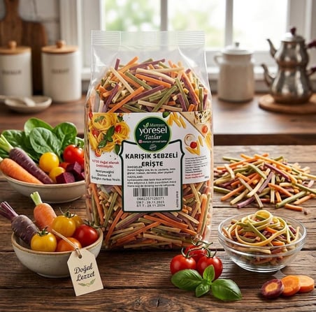 Karışık Sebzeli Erişte 400gr