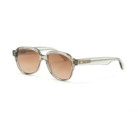 Redberry Fraser C1 55 Unisex Oval Şeffaf Kemik Güneş Gözlüğü
