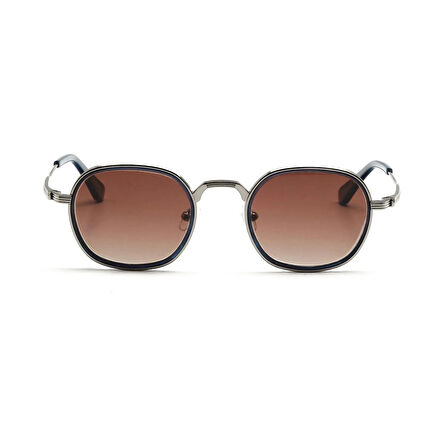 Redberry Bahma C2 49 Unisex Kare Gri Metal Güneş Gözlüğü
