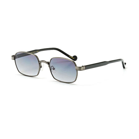 Redberry Java C2 52 Unisex Kare Gri Metal Güneş Gözlüğü