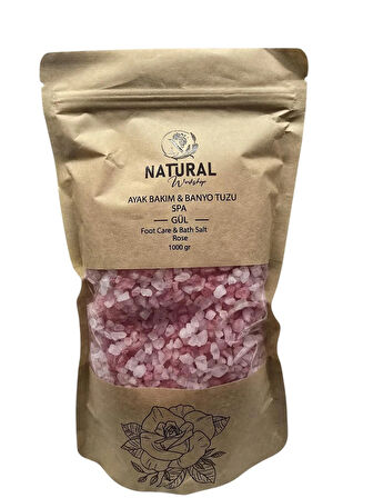NATURAL AYAK BAKIM & BANYO TUZU GÜL 1000 GR