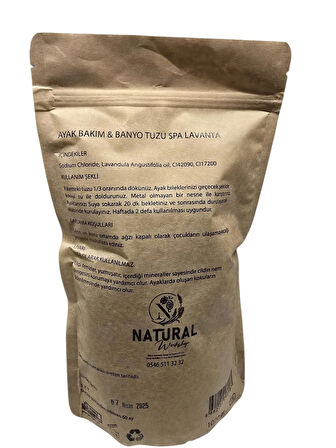 NATURAL AYAK BAKIM & BANYO TUZU GÜL 1000 GR