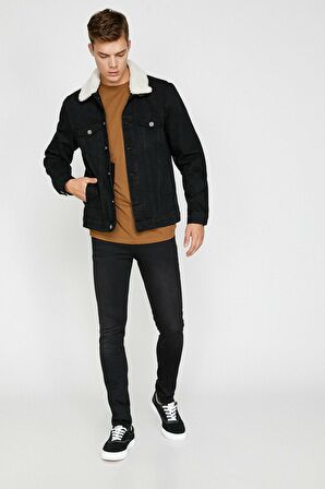 Erkek Siyah Michael Jean Pantolon