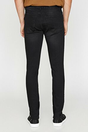 Erkek Siyah Michael Jean Pantolon