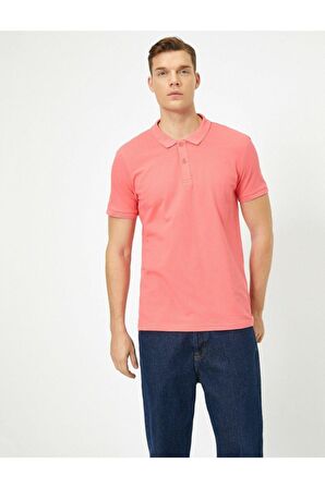 Erkek Fuşya Polo Yaka T-Shirt 0YAM12133LK