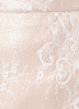 Koton Normal Bel Pudra Kadın Desenli Mini Etek 0YAK74782FK