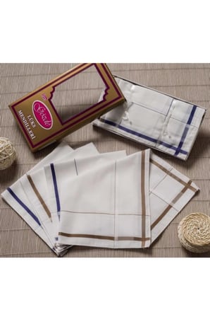 Gözde Sarı Kutulu 46x46 cm12 Adet Kumaş Mendil-GSK 01