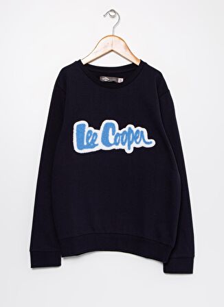 Lee Cooper O Yaka Baskılı Erkek Çocuk Lacivert Sweatshirt