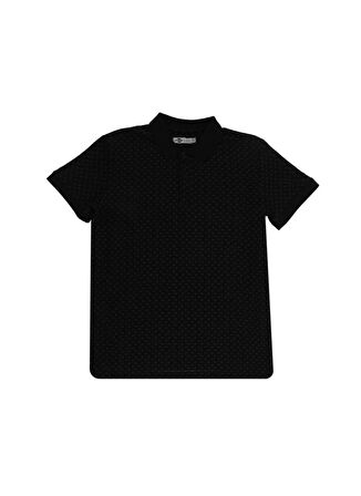 Lee Cooper 242048 Nature Siyah Nokta Desenli Erkek Polo T-Shirt